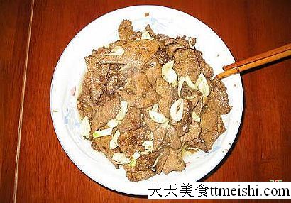 麻辣猪肝菜谱图片